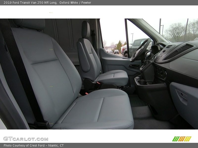 Oxford White / Pewter 2019 Ford Transit Van 250 MR Long