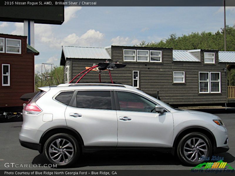Brilliant Silver / Charcoal 2016 Nissan Rogue SL AWD
