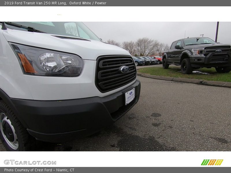 Oxford White / Pewter 2019 Ford Transit Van 250 MR Long