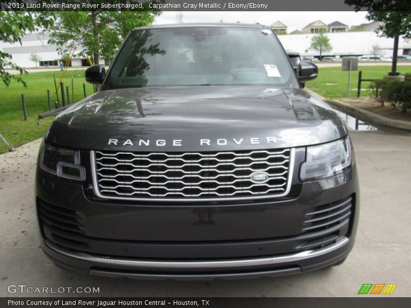 Carpathian Gray Metallic / Ebony/Ebony 2019 Land Rover Range Rover Supercharged