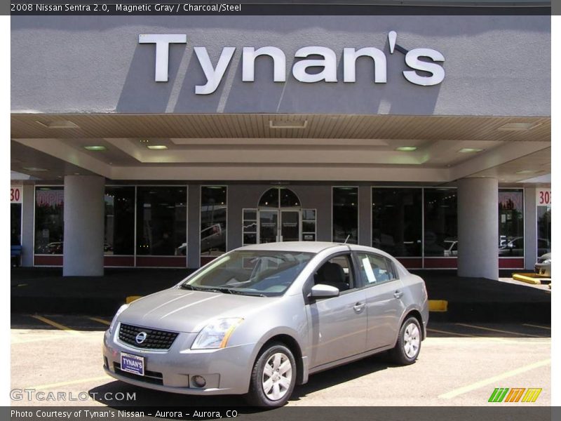 Magnetic Gray / Charcoal/Steel 2008 Nissan Sentra 2.0