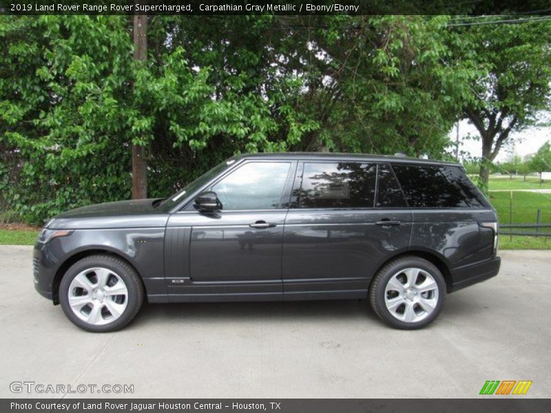 Carpathian Gray Metallic / Ebony/Ebony 2019 Land Rover Range Rover Supercharged
