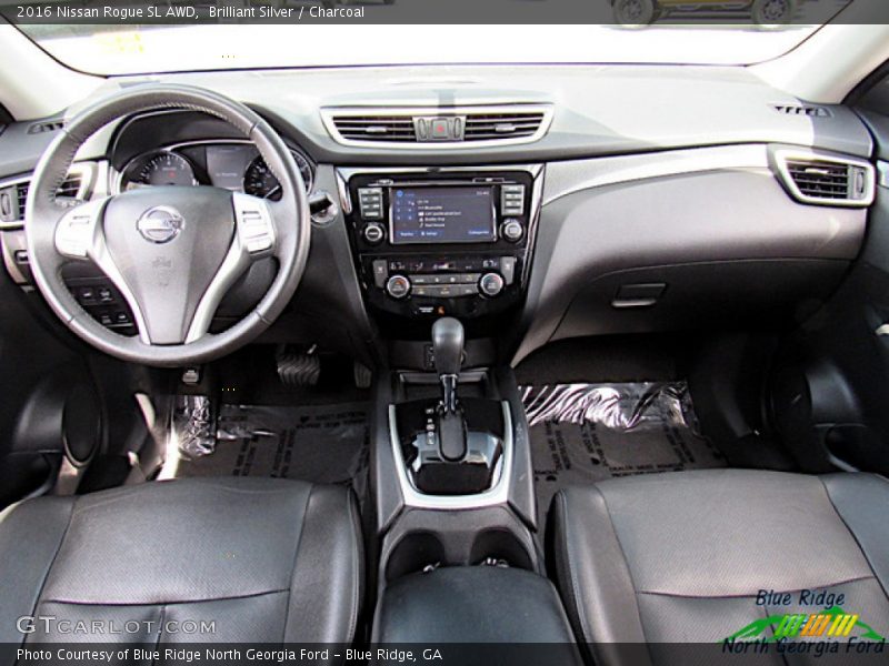 Brilliant Silver / Charcoal 2016 Nissan Rogue SL AWD