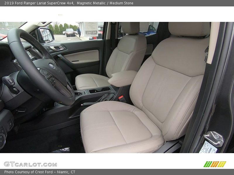 Front Seat of 2019 Ranger Lariat SuperCrew 4x4