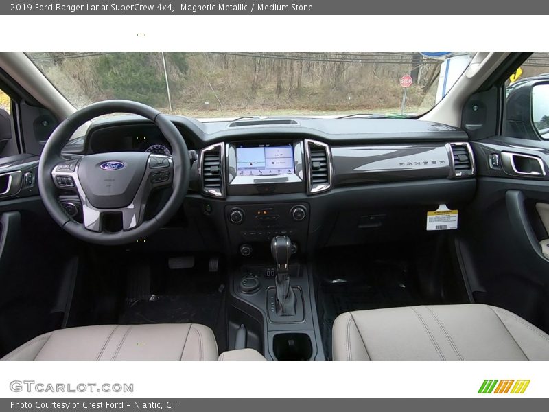  2019 Ranger Lariat SuperCrew 4x4 Medium Stone Interior