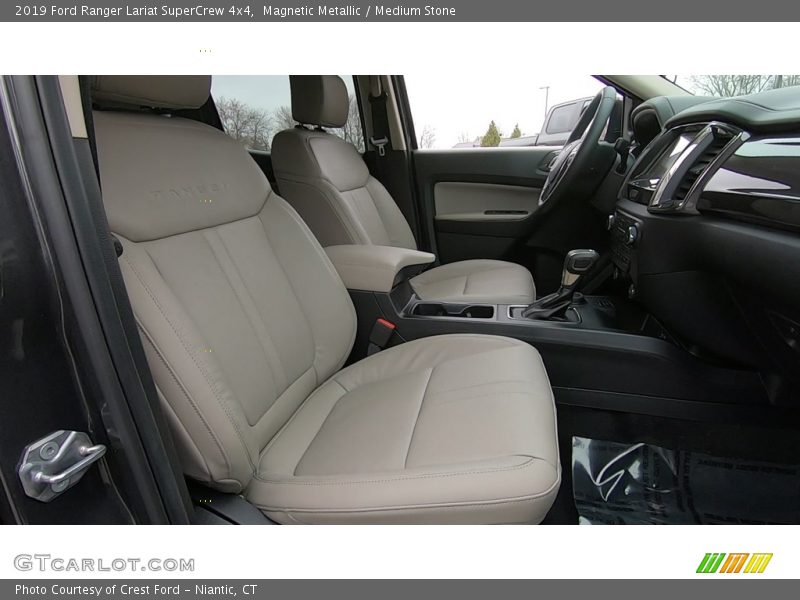 Front Seat of 2019 Ranger Lariat SuperCrew 4x4