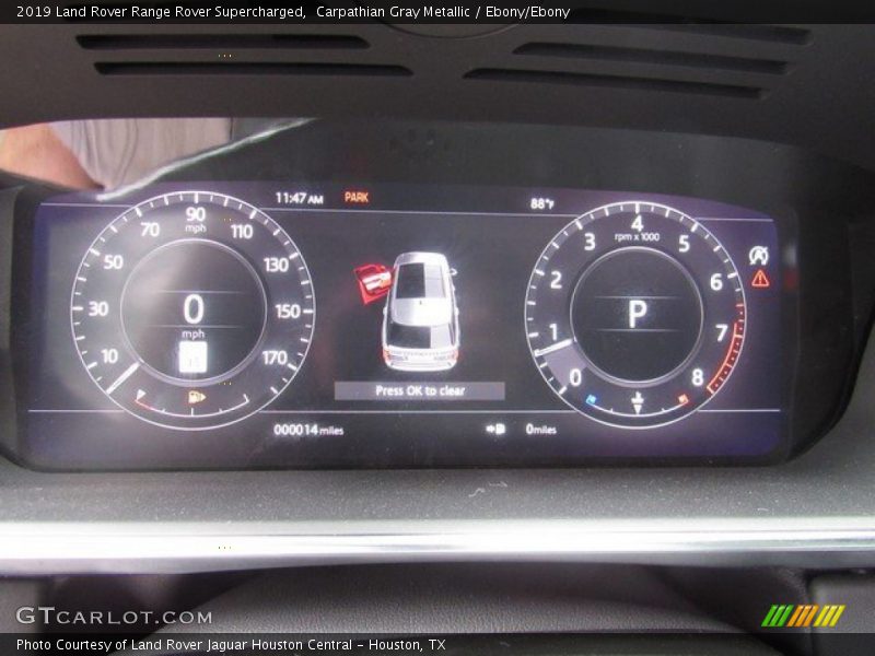 Carpathian Gray Metallic / Ebony/Ebony 2019 Land Rover Range Rover Supercharged