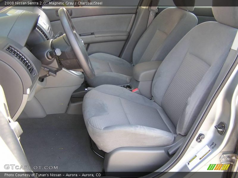 Magnetic Gray / Charcoal/Steel 2008 Nissan Sentra 2.0
