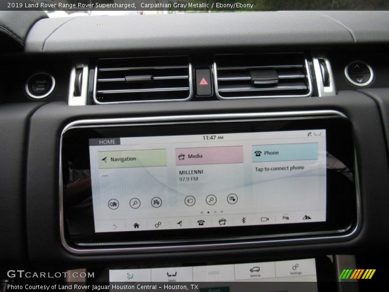 Carpathian Gray Metallic / Ebony/Ebony 2019 Land Rover Range Rover Supercharged