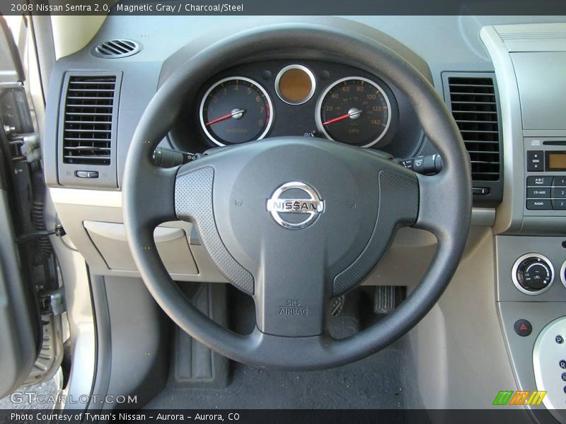 Magnetic Gray / Charcoal/Steel 2008 Nissan Sentra 2.0