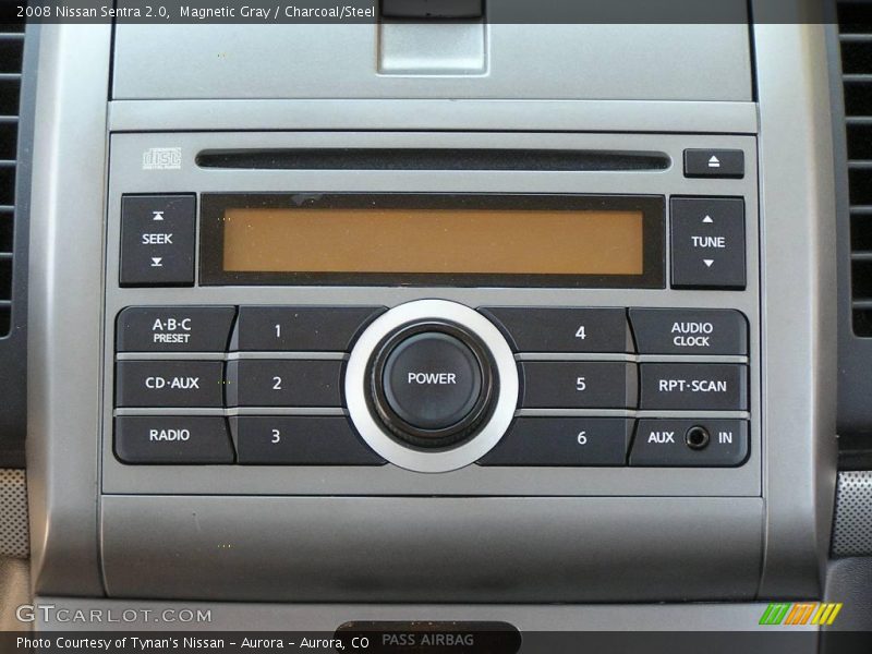 Magnetic Gray / Charcoal/Steel 2008 Nissan Sentra 2.0