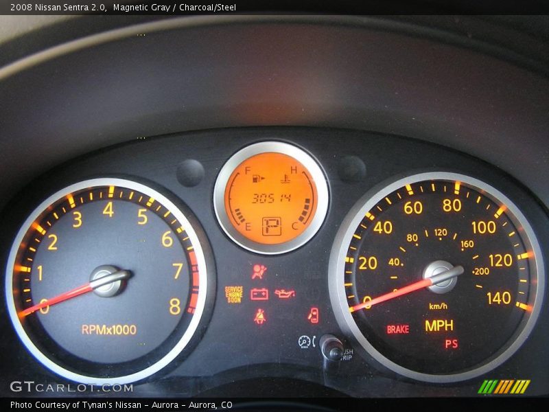Magnetic Gray / Charcoal/Steel 2008 Nissan Sentra 2.0