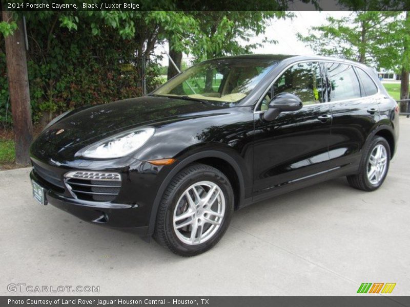 Black / Luxor Beige 2014 Porsche Cayenne