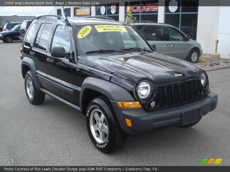 Black / Medium Slate Gray 2006 Jeep Liberty Sport 4x4