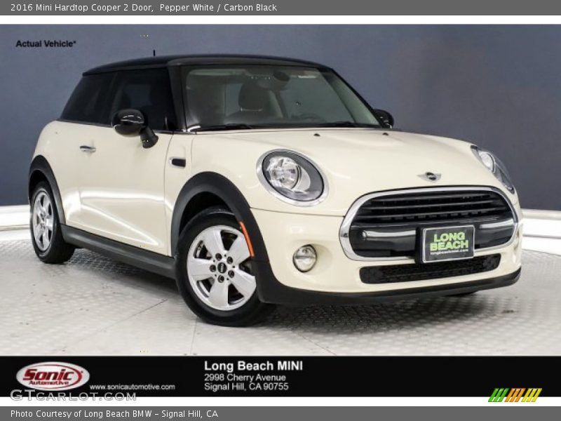 Pepper White / Carbon Black 2016 Mini Hardtop Cooper 2 Door