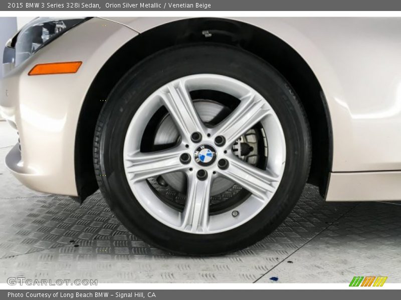 Orion Silver Metallic / Venetian Beige 2015 BMW 3 Series 328i Sedan