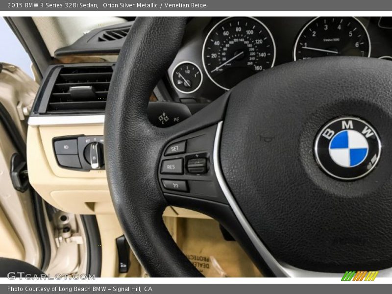 Orion Silver Metallic / Venetian Beige 2015 BMW 3 Series 328i Sedan