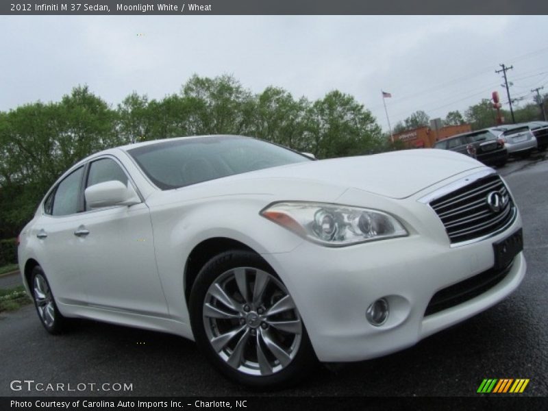 Moonlight White / Wheat 2012 Infiniti M 37 Sedan
