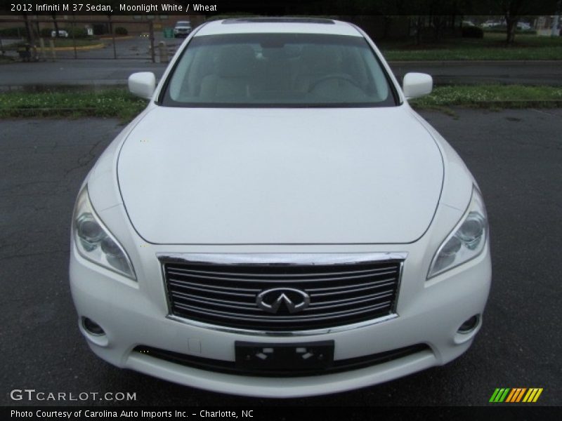 Moonlight White / Wheat 2012 Infiniti M 37 Sedan