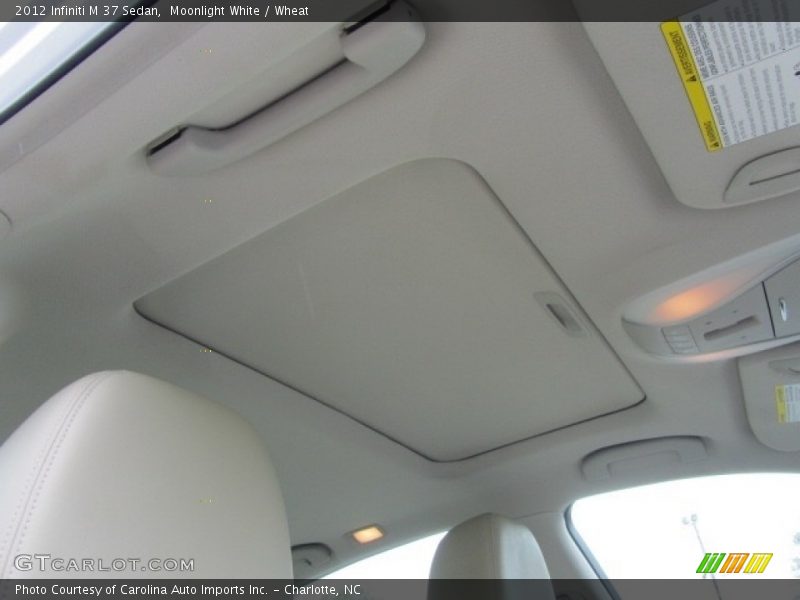 Moonlight White / Wheat 2012 Infiniti M 37 Sedan