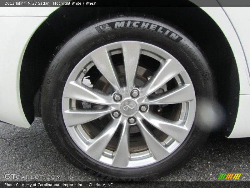 Moonlight White / Wheat 2012 Infiniti M 37 Sedan
