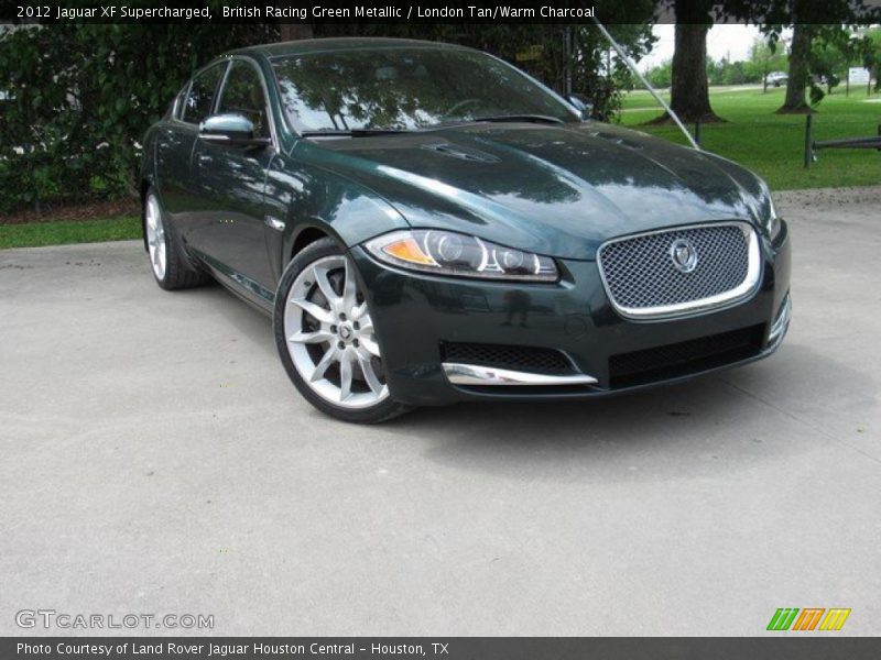 British Racing Green Metallic / London Tan/Warm Charcoal 2012 Jaguar XF Supercharged