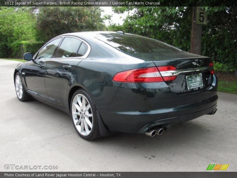 British Racing Green Metallic / London Tan/Warm Charcoal 2012 Jaguar XF Supercharged