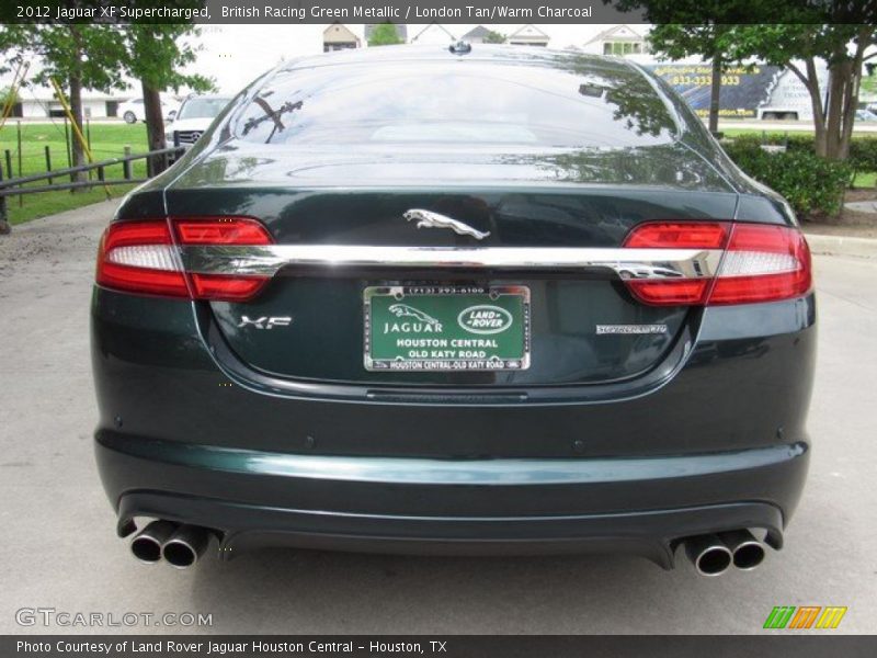 British Racing Green Metallic / London Tan/Warm Charcoal 2012 Jaguar XF Supercharged