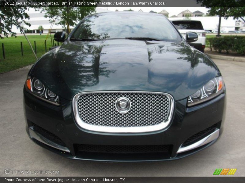 British Racing Green Metallic / London Tan/Warm Charcoal 2012 Jaguar XF Supercharged