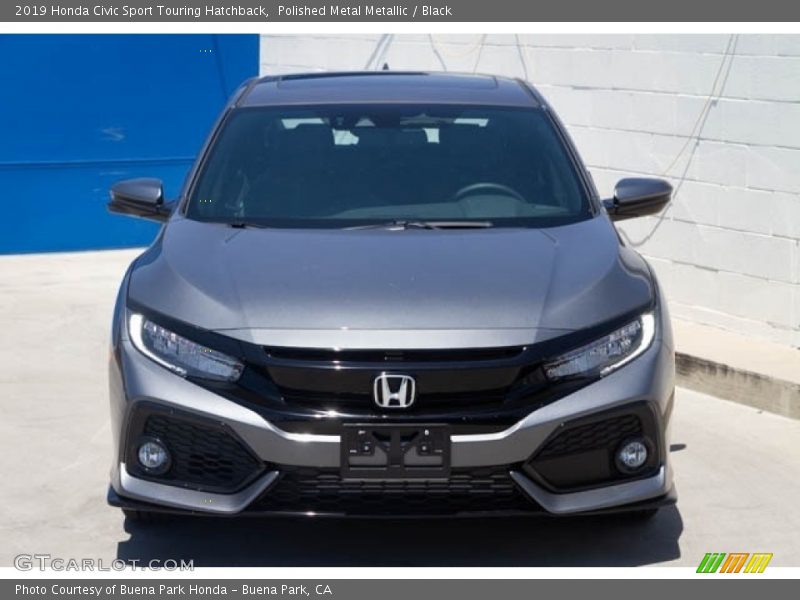 Polished Metal Metallic / Black 2019 Honda Civic Sport Touring Hatchback