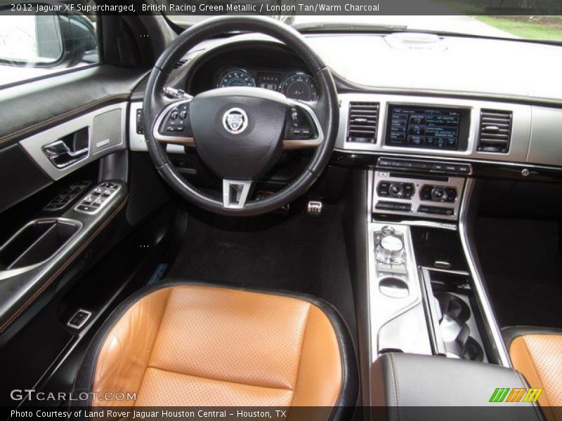 British Racing Green Metallic / London Tan/Warm Charcoal 2012 Jaguar XF Supercharged