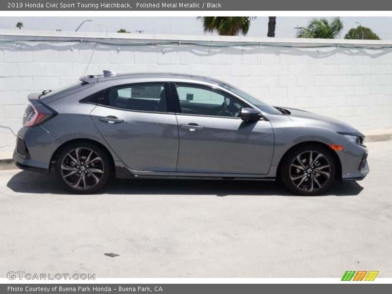 Polished Metal Metallic / Black 2019 Honda Civic Sport Touring Hatchback