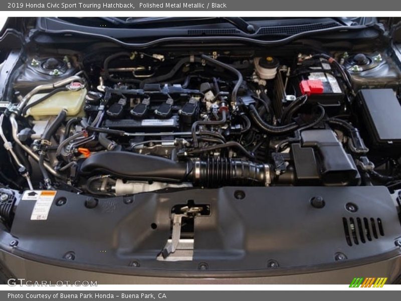 Polished Metal Metallic / Black 2019 Honda Civic Sport Touring Hatchback