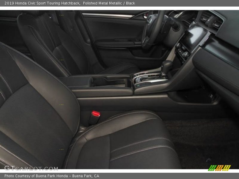 Polished Metal Metallic / Black 2019 Honda Civic Sport Touring Hatchback