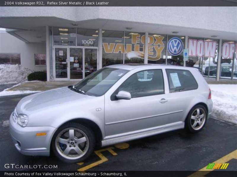Reflex Silver Metallic / Black Leather 2004 Volkswagen R32