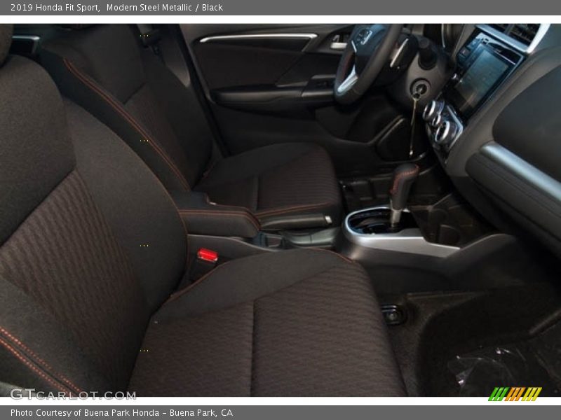 Modern Steel Metallic / Black 2019 Honda Fit Sport