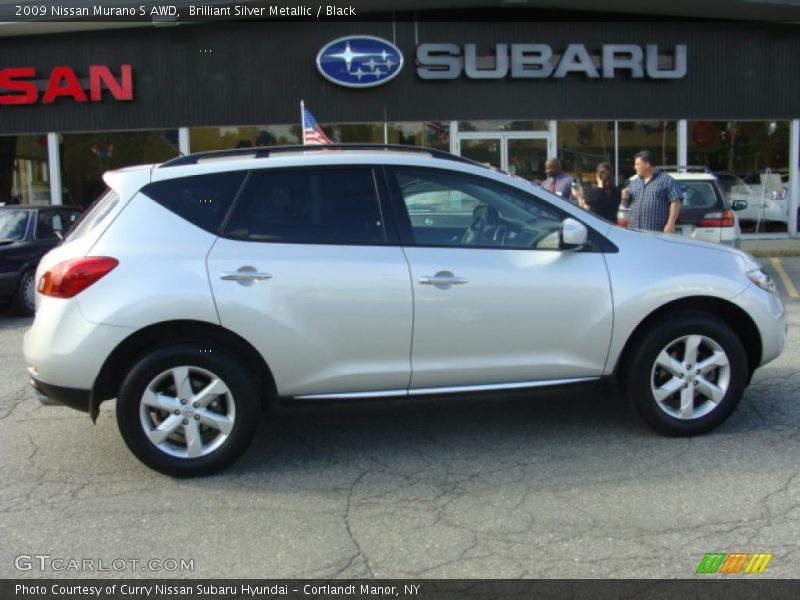 Brilliant Silver Metallic / Black 2009 Nissan Murano S AWD
