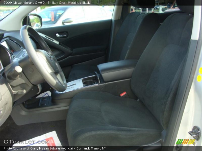 Brilliant Silver Metallic / Black 2009 Nissan Murano S AWD