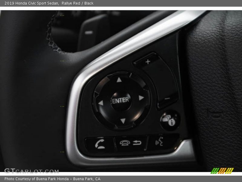 Rallye Red / Black 2019 Honda Civic Sport Sedan