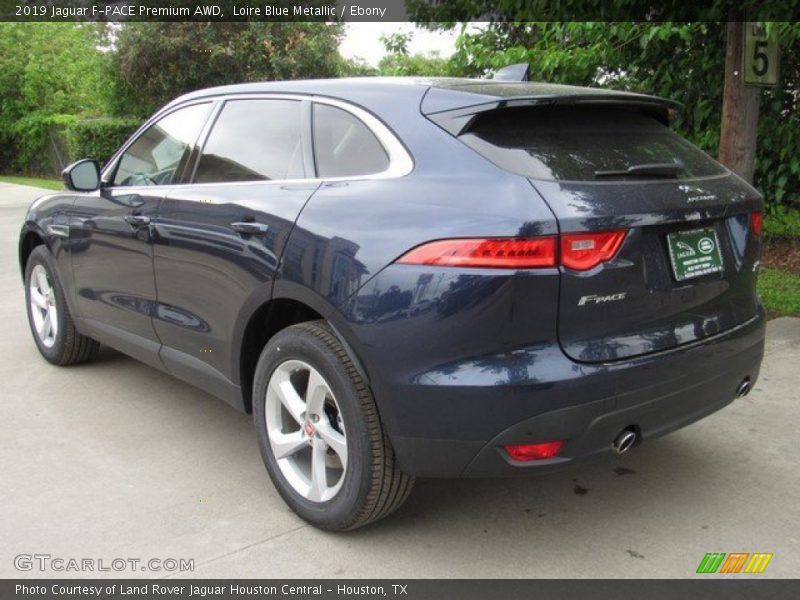 Loire Blue Metallic / Ebony 2019 Jaguar F-PACE Premium AWD