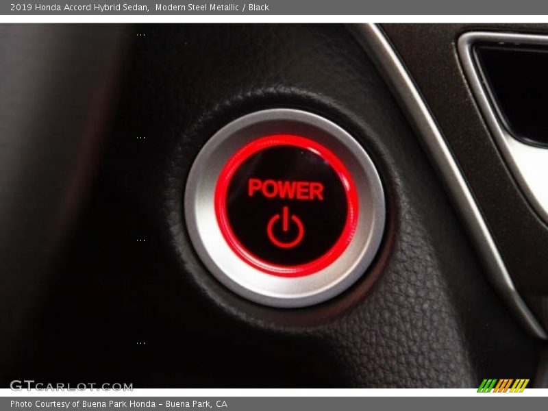 Modern Steel Metallic / Black 2019 Honda Accord Hybrid Sedan