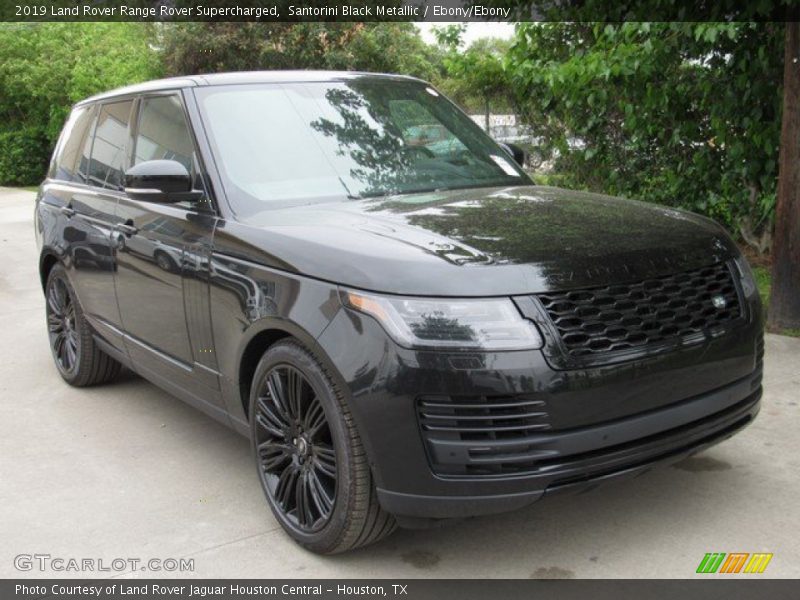 Santorini Black Metallic / Ebony/Ebony 2019 Land Rover Range Rover Supercharged