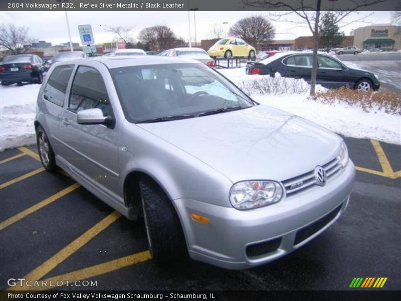 Reflex Silver Metallic / Black Leather 2004 Volkswagen R32