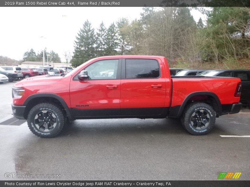 Flame Red / Black/Red 2019 Ram 1500 Rebel Crew Cab 4x4