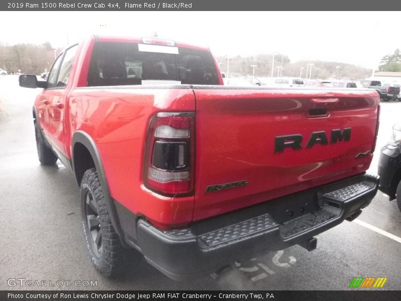 Flame Red / Black/Red 2019 Ram 1500 Rebel Crew Cab 4x4