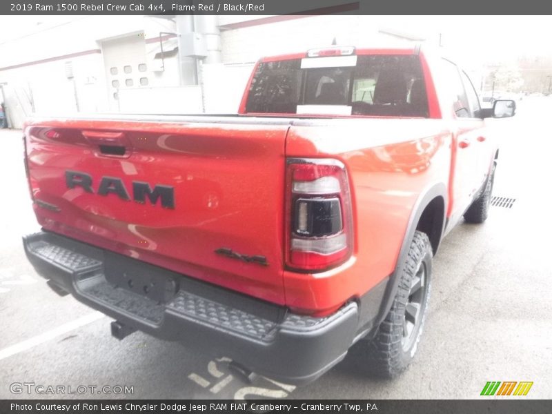 Flame Red / Black/Red 2019 Ram 1500 Rebel Crew Cab 4x4