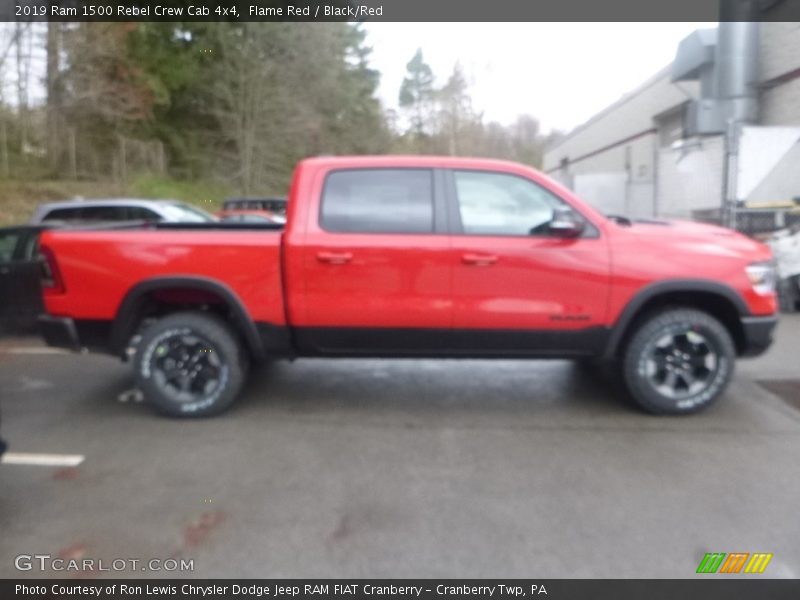 Flame Red / Black/Red 2019 Ram 1500 Rebel Crew Cab 4x4