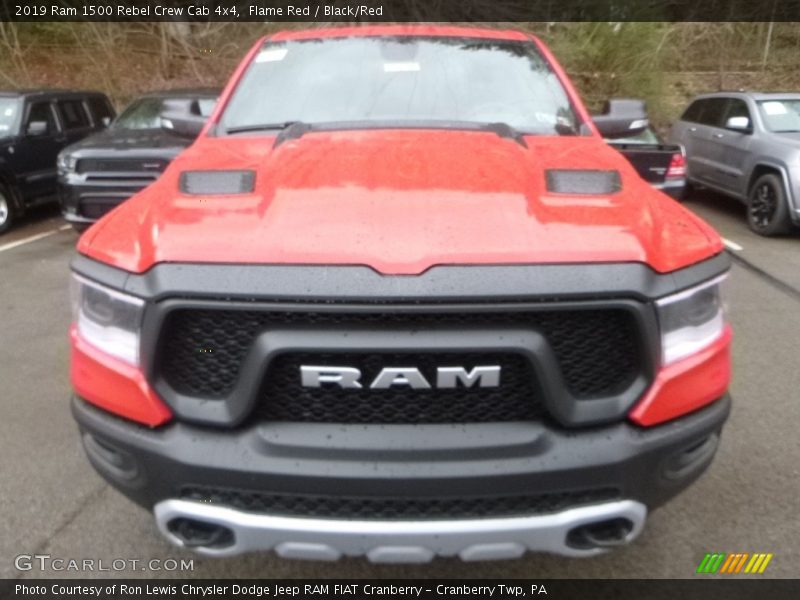Flame Red / Black/Red 2019 Ram 1500 Rebel Crew Cab 4x4