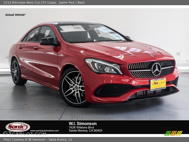 Jupiter Red / Black 2019 Mercedes-Benz CLA 250 Coupe