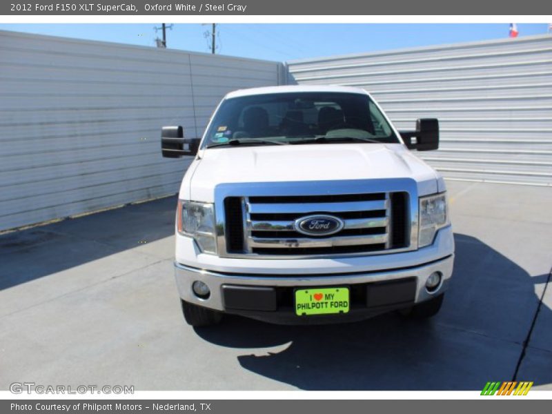 Oxford White / Steel Gray 2012 Ford F150 XLT SuperCab